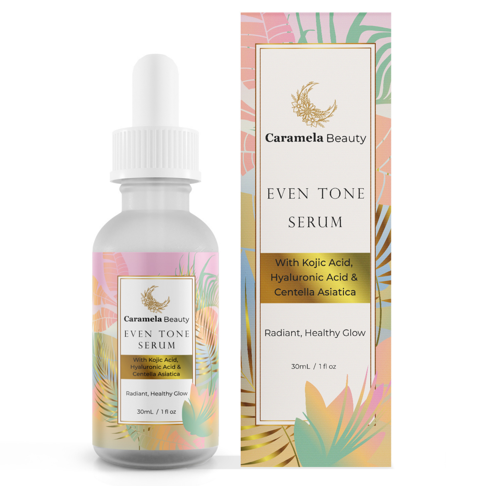 Even Tone Serum – Brightening Serum for Dark Spots & Hyperpigmentation with Kojic Acid, Hyaluronic Acid & Centella Asiatica – Radiant Healthy Glow – 1 fl oz / 30mL