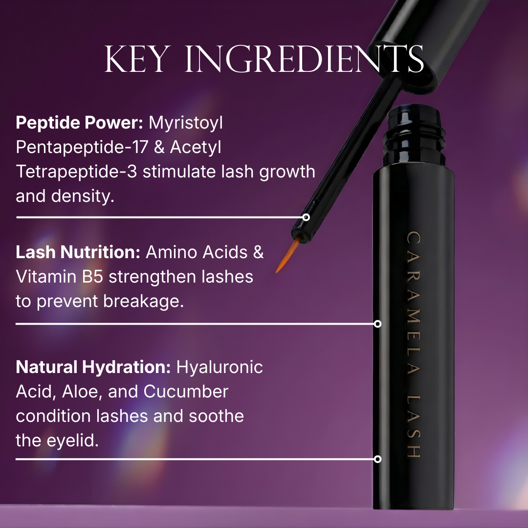 Caramela Lash Serum for Longer Thicker Looking Lashes